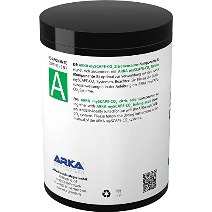 ARKA CO2 Refill Aquarium 2 x 600 g – Nachfüllset mit Zitronensäure & Natron für wiederbefüllbare CO2 Düngesysteme – ideal für Aquascaping und Pflanzenaquarien – Bild 3