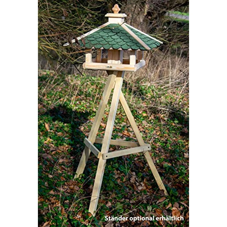 dobar 98540FSCe Klassisches Vogelhaus aus Holz, groß XL, 54 x 54 x 38 cm – Bild 9