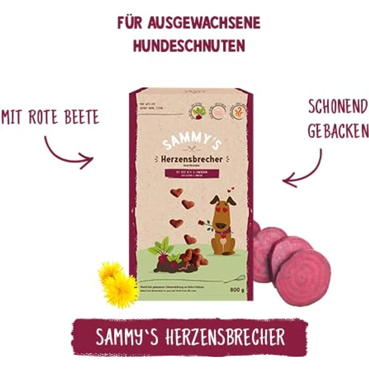 Bosch Sammy´s Herzensbrecher, 800g ofenfrische Hundesnacks für die Fellnase – Bild 2