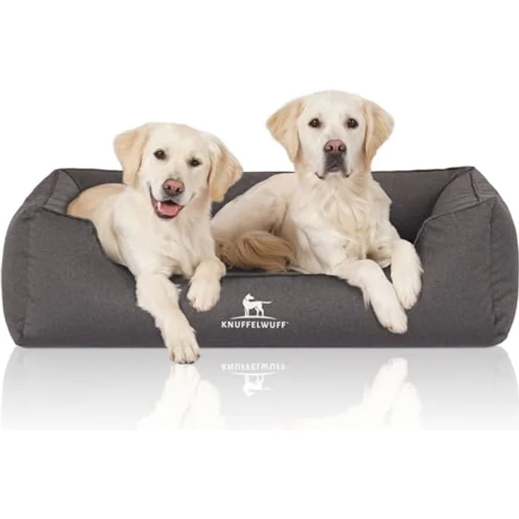 Knuffelwuff orthopädisches wasserabweisendes Hundebett Leon anthrazit XXXL – Bild 2