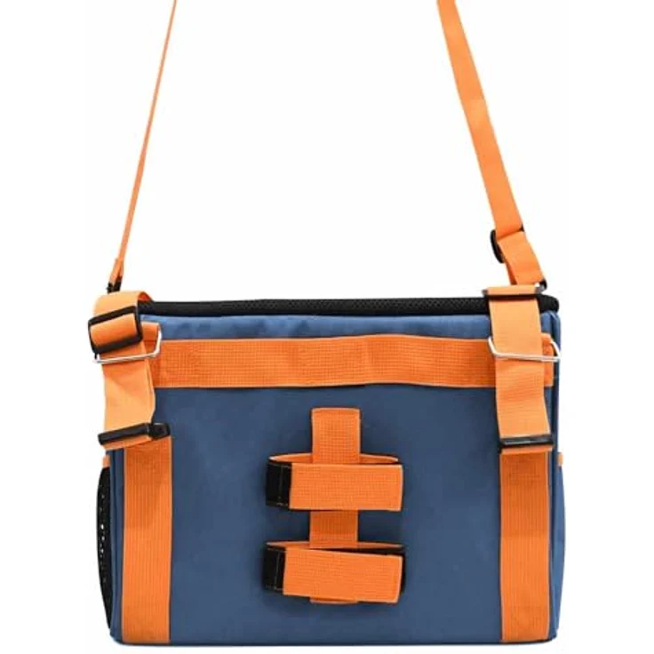 Nobby Fahrradtasche Devant, strapazierfähige Mikrofaser, abwaschbar, blau, 37 x 27 x 27 cm für Hunde bis 6 kg – Bild 2