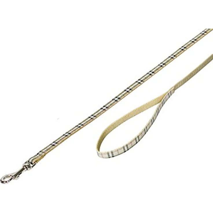 Nobby Leine Tartan, beige, für kleinere Hunde und Welpen, L: 120 cm, B: 10 mm – Bild 2