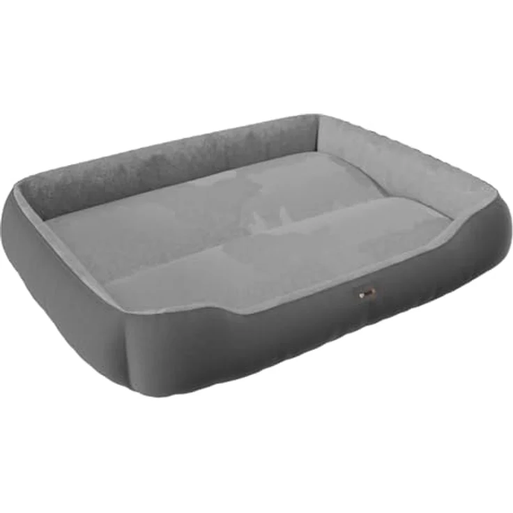 BENNO® Hundebett Sammy, quadratisch 95x75x18 cm, maschinenwaschbar, rutschfest, inklusive Kauknochen, anthrazit – Bild 5