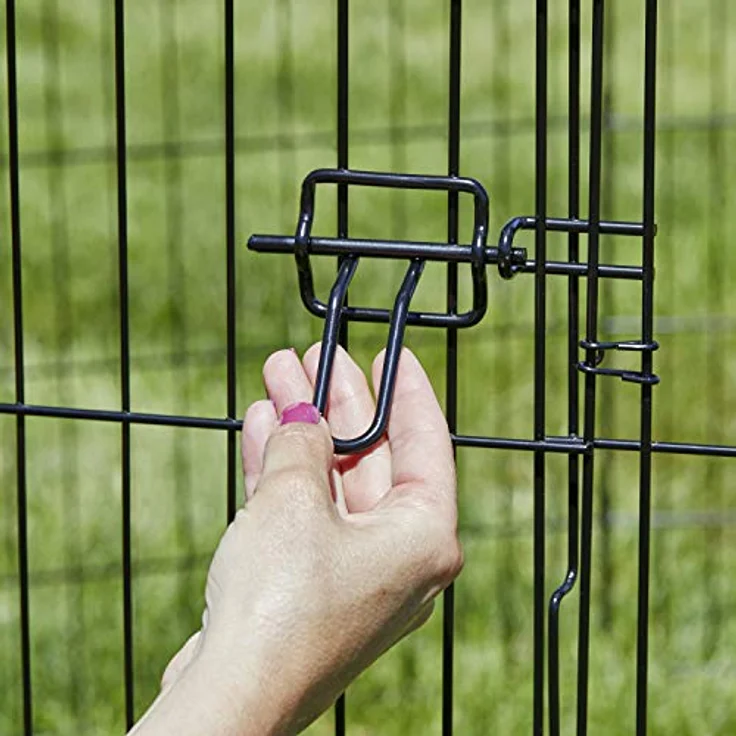 MidWest Homes for Pets Faltbarer Laufstall für Hunde, Metall, 61 x 76 cm, Schwarz – Bild 8