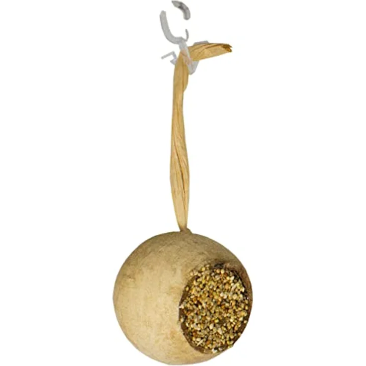 JR FARM Birds Schlemmer-Mohnköpfchen, gefüllte Mohnkapsel mit siliziumhaltigen Hirsearten und wertvollen Saaten, 75 g, gentechnikfrei, aus Deutschland – Bild 1