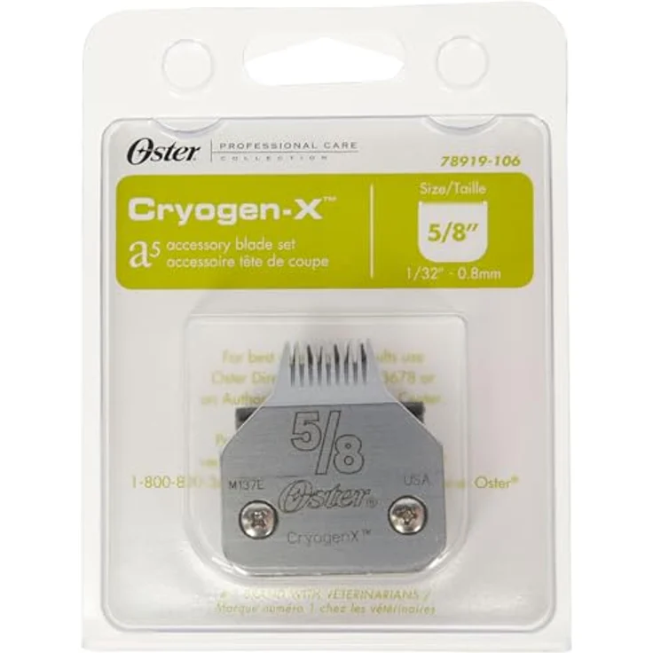 Oster Agritura Cryogen-X® Scherköpfe 0.8 mm, resistente Ersatzklingen für Hundeschermaschinen, scharf und öliert – Bild 2