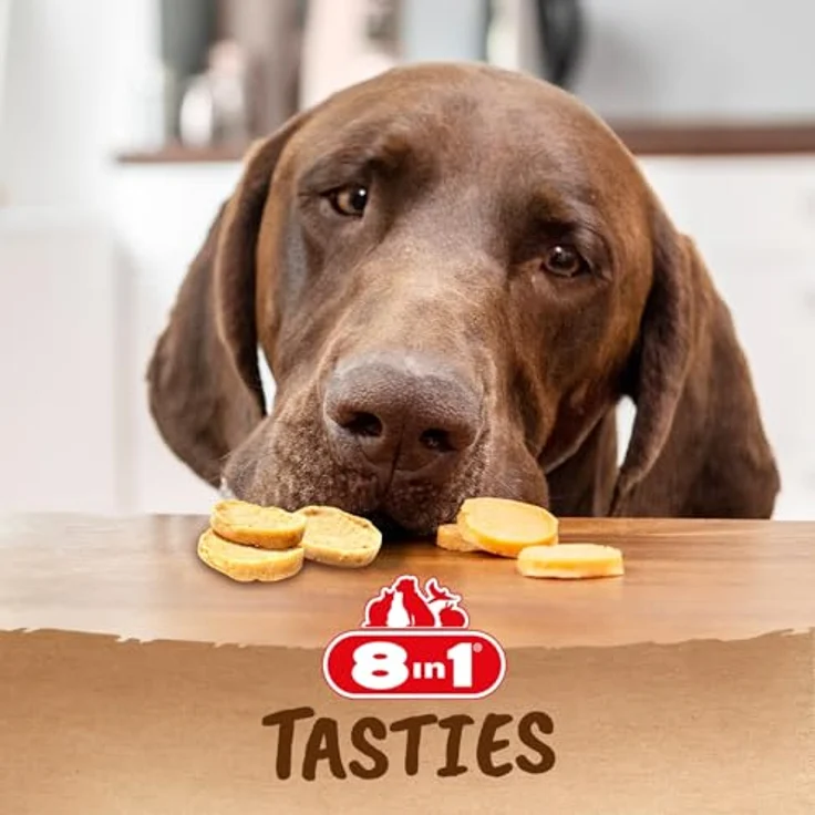 8in1 Tasties Hühnerchips, Hundesnack im Sparpaket, fettarm und glutenfrei, 6 x 85 g – Bild 7