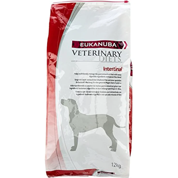 Eukanuba Veterinary Diet Dog Dry Intestinal Disorders, Trockenfutter für Erwachsene aller Rassen mit Huhn, 12 kg Bag – Bild 1