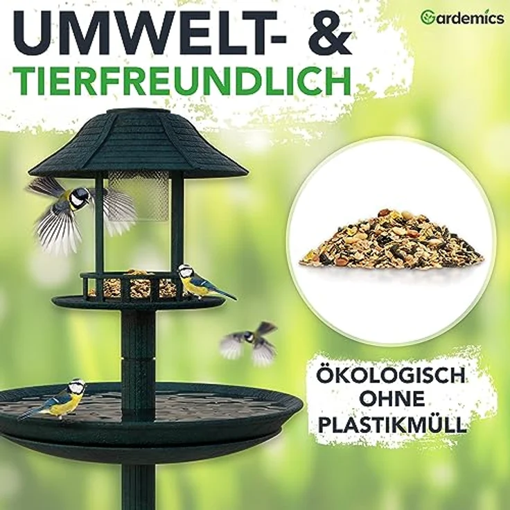 Gardemics Vogelfutter Wildvögel ganzjährig 25 Kg, Vitalmix mit Erdnüssen & Sonnenblumenkerne, artgerechtes Ganzjahresfutter für Artenvielfalt im Garten – Bild 5