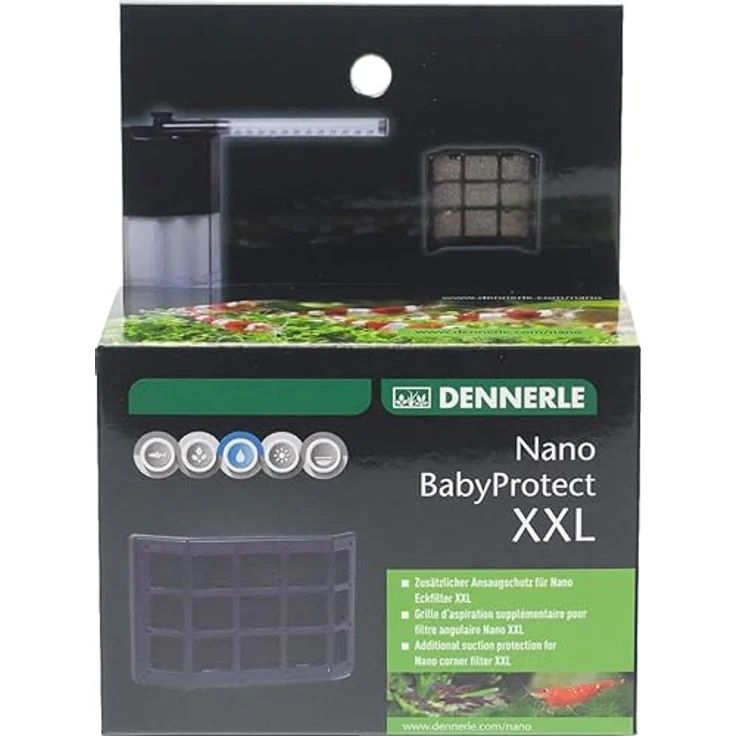 Dennerle Nano Baby Protect Baby-Garnelen Schutzgitter für Nano Eckfilter – Bild 3