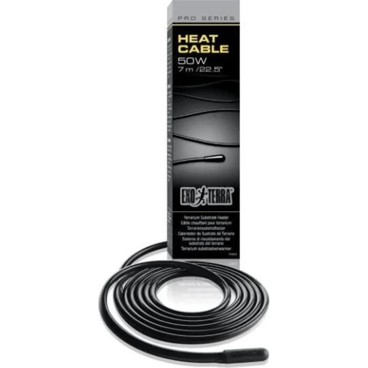 Exo Terra Heat Cable 50W, 7m flexibles Wärmekabel zur präzisen Beheizung von Terrarien