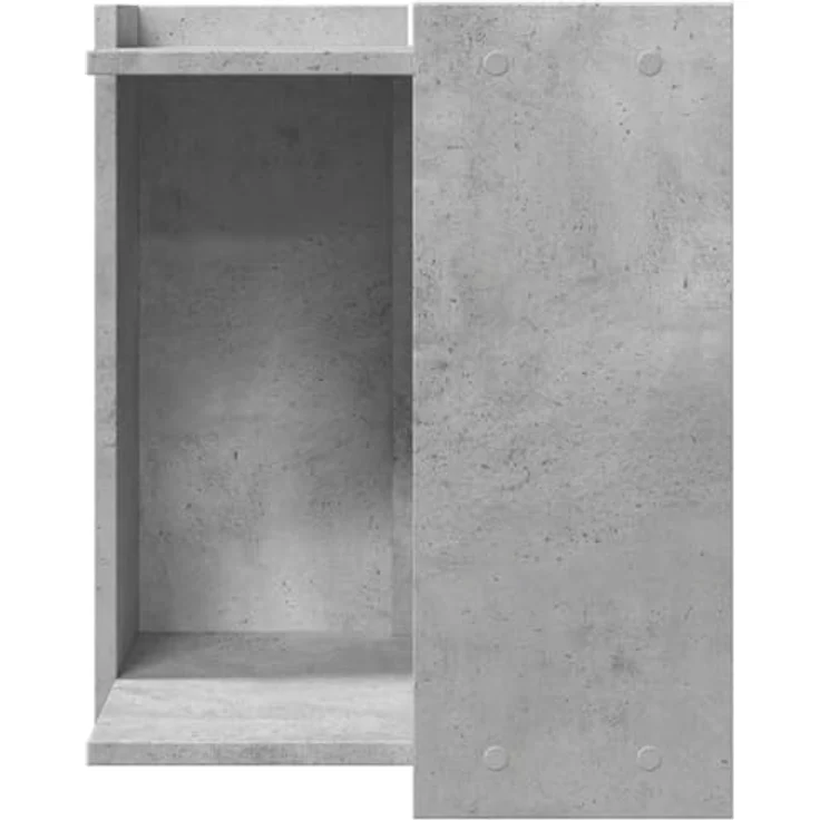 vidaXL Katzentoilette Betongrau 42x42x51 cm Holzwerkstoff – Bild 6