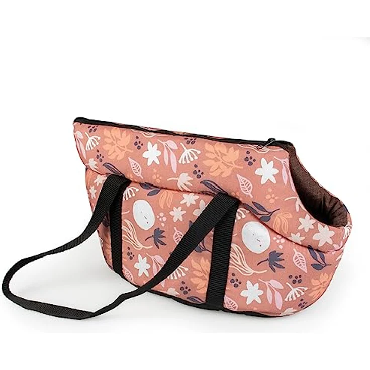 Duvoplus Transporttasche Rustle, 40 x 20 x 23 cm, Braun - Gemütliche Hundetasche mit praktischen Tragegriffen und Schultergurten – Bild 1
