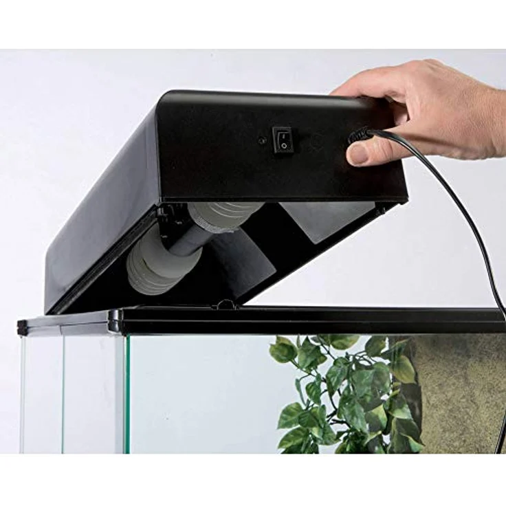 Exo Terra Compact Top, Terrarienabdeckung Mini für 1 E27 Lampe, mit Hochleistungs-Reflektor, 30 x 9 x 15 cm – Bild 4
