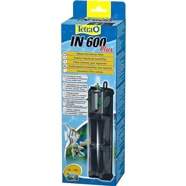 Tetra IN 600 plus Aquarium Innenfilter, mechanische, biologische und chemische Filterung für Aquarien von 50 bis 100 Litern – Bild 1