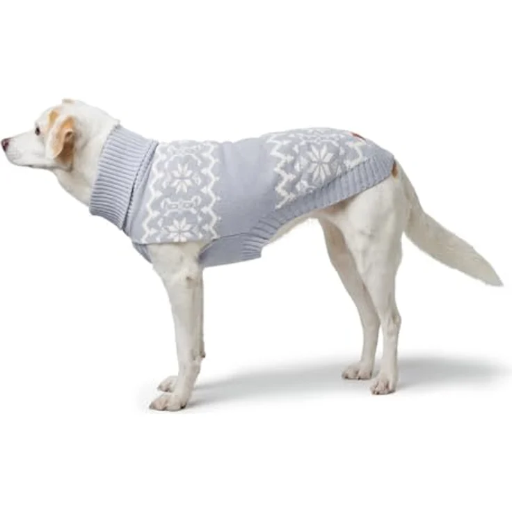 Hunter Dogcoat Birka 45, Hundepullover aus Chenillegarn mit Norweger-Muster, pflegeleicht und warm, für Halsumfang 29-36 cm und Bauchumfang 48-56 cm – Bild 7