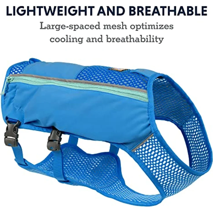 Ruffwear Trail Runnerв„ў 5080-410 Hundegeschirr, Leichte Laufweste für Hunde mit Taschen, Blue Pool – Bild 5