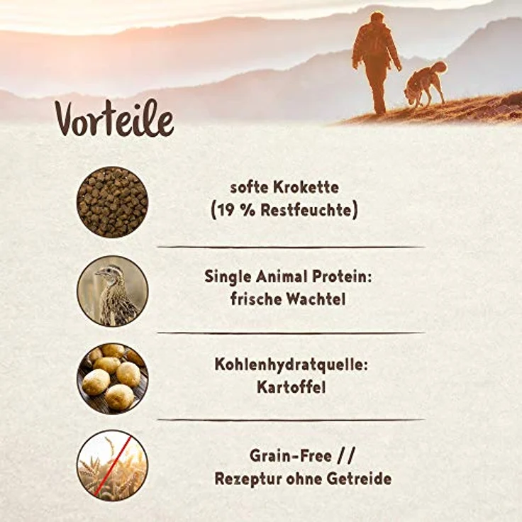 bosch HPC SOFT Mini Wachtel & Kartoffel, halbfeuchtes Hundefutter für kleine Rassen, Single Protein, grain-free, 1 x 1 kg – Bild 5