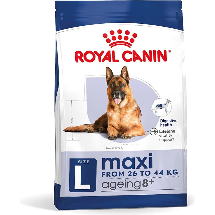 Royal Canin MAXI Ageing 8+, Trockenfutter für große Senior Hunde (26-44 kg), 2x15kg