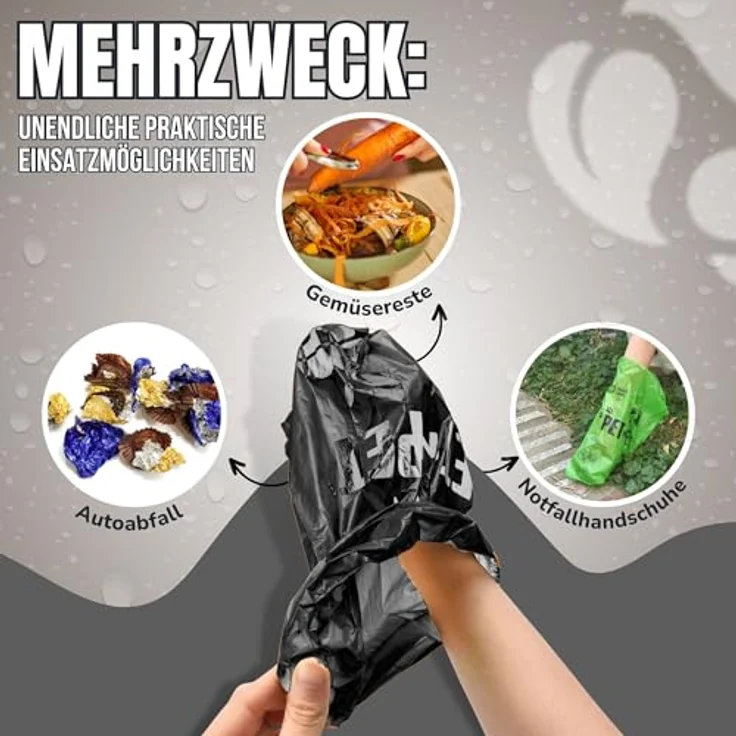 PET N PET Hundekotbeutel, 1080 Stück, 60 Rollen, schwarz, 22,9 x 33 cm, extra dick und auslaufsicher – Bild 2