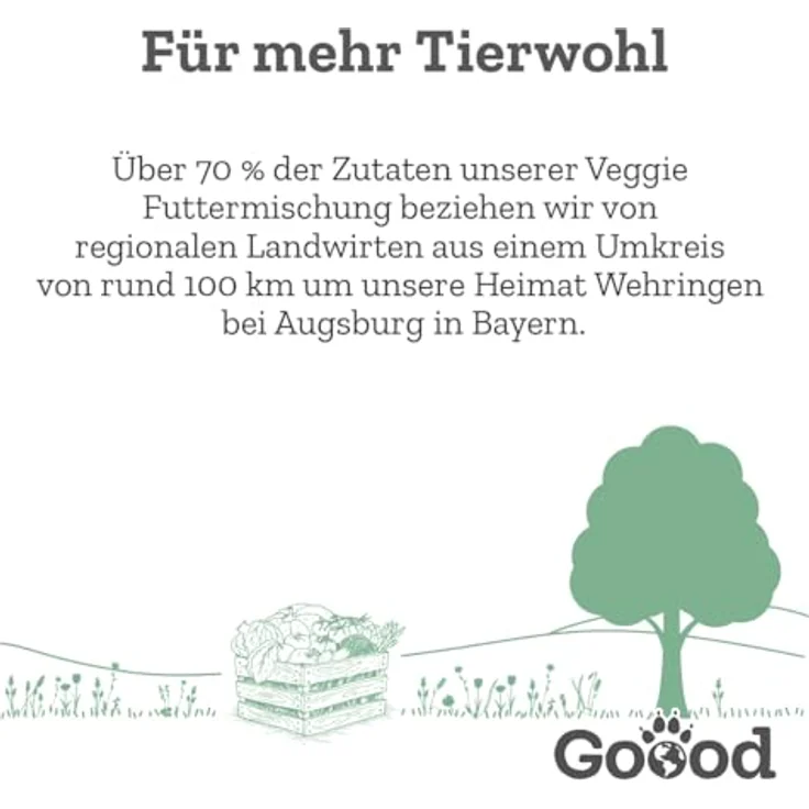 Goood Adult Veggie Hundefutter, vegetarisches Trockenfutter mit Erbse, Spinat und Sanddorn, getreidefrei, 1,8kg für alle Rassen und Größen – Bild 3