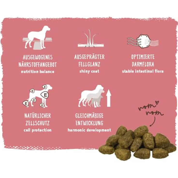 bosch HPC Adult mit Lamm & Reis, weizenfreies Hundetrockenfutter für ausgewachsene Hunde, 1 kg – Bild 5
