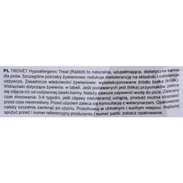 Trovet Hypoallergenic Treats (Rabbit) HRT, Hundesnacks aus Kaninchenfleisch, 250 g – Bild 2