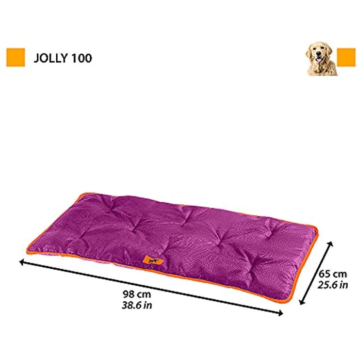 Ferplast Jolly Hundematte Groß, Waschbares Hundebett, Wasserdicht & Kratzfest, 98 x 65 cm, L, Braun – Bild 3
