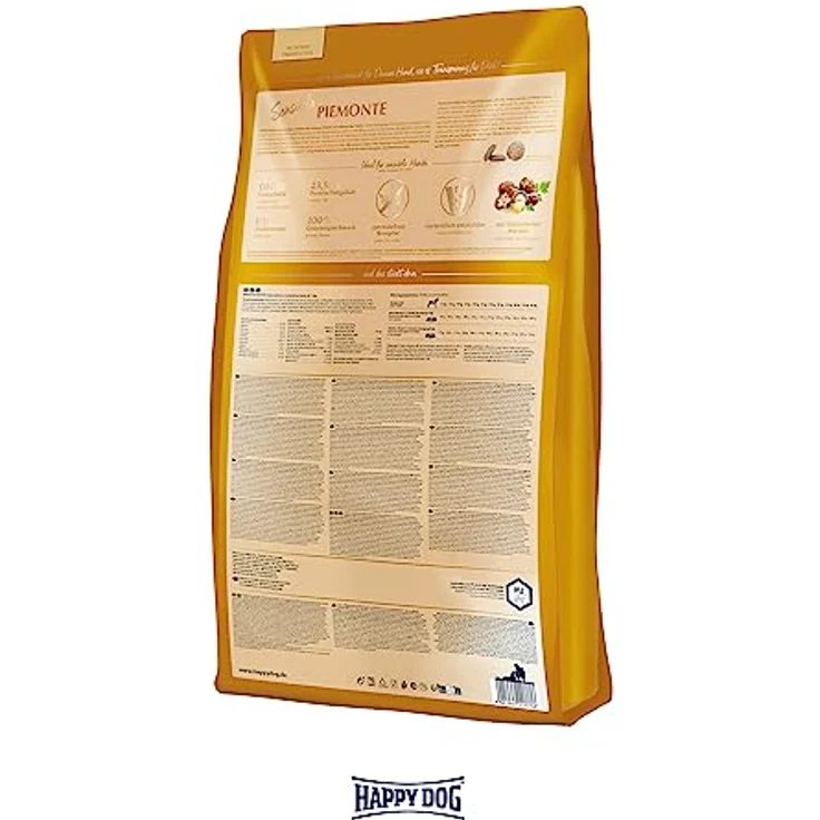 Happy Dog Sensible Trockenfutter Adult Piemonte, getreidefrei mit Ente und Seefisch, 4 kg – Bild 4