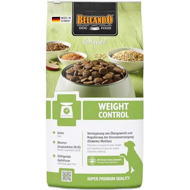 BELCANDO Vetline Weight Control Diätfutter 7,5 kg – Trockenfutter für Hunde bei Übergewicht & Diabetes Mellitus, kalorienreduzierte Rezeptur, Made in Germany – Bild 1