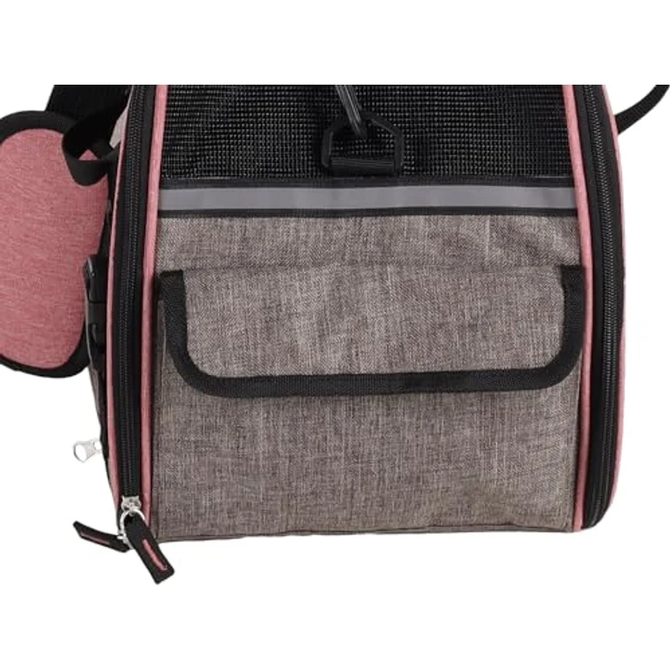 Flamingo Xandor Tiertransporttasche für Hunde, taupe Farbe, strapazierfähig und komfortabel – Bild 4