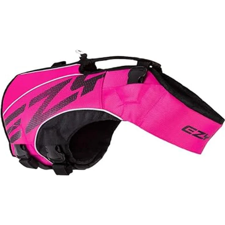 EzyDog DFD X2 Boost Schwimmweste für Hunde – Premium Schwimmhilfe in 2XS, Rosa für kleine, mittlere & große Hunde mit starken Assistenzgriff und einfacher Anpassung – Bild 1
