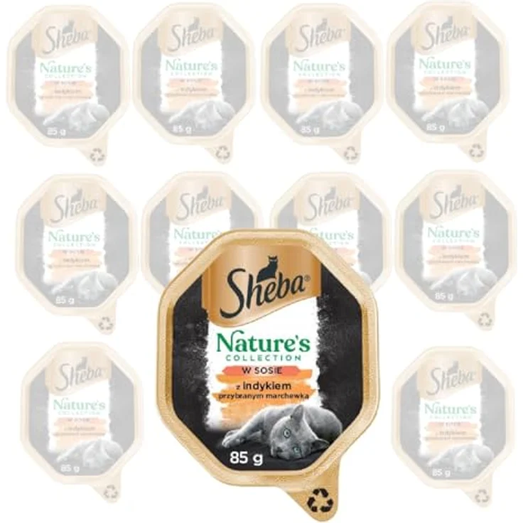 SHEBA® Schale Sauce Collection Frikassee mit Truthahn und Gemüse, Katzennassfutter ohne künstliche Farb- oder Konservierungsstoffe, 1 x 85g – Bild 1