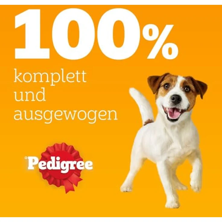 Pedigree Nassfutter Hund Adult, Multipack mit Huhn, Rind, Truthahn & Lamm, in Sauce, 40x100 g – Bild 8