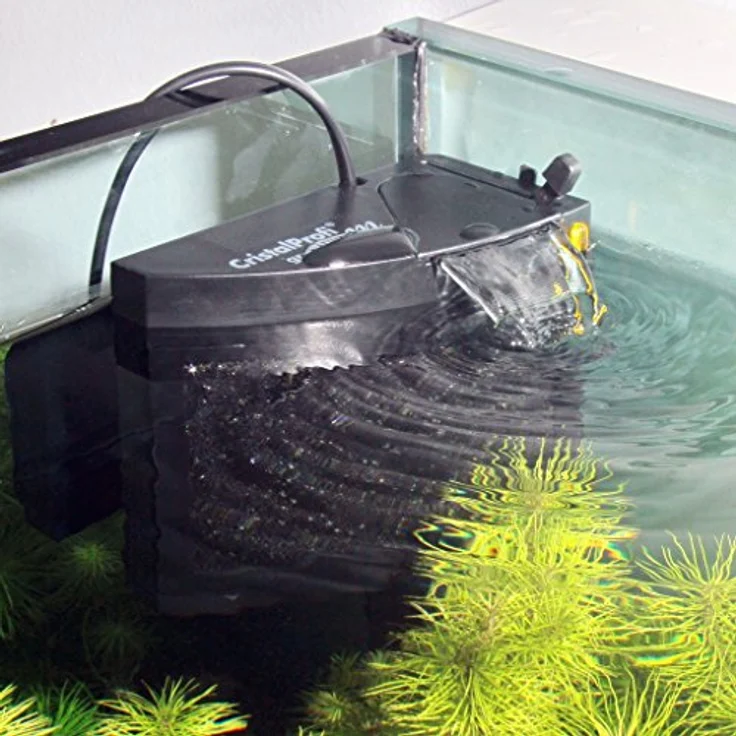 JBL CristalProfi m greenline 6096000, Mattenfilter inkl. Pumpe für Aquarien von 20-80 l, einfache Montage, herausnehmbare Abdeckplatte – Bild 2