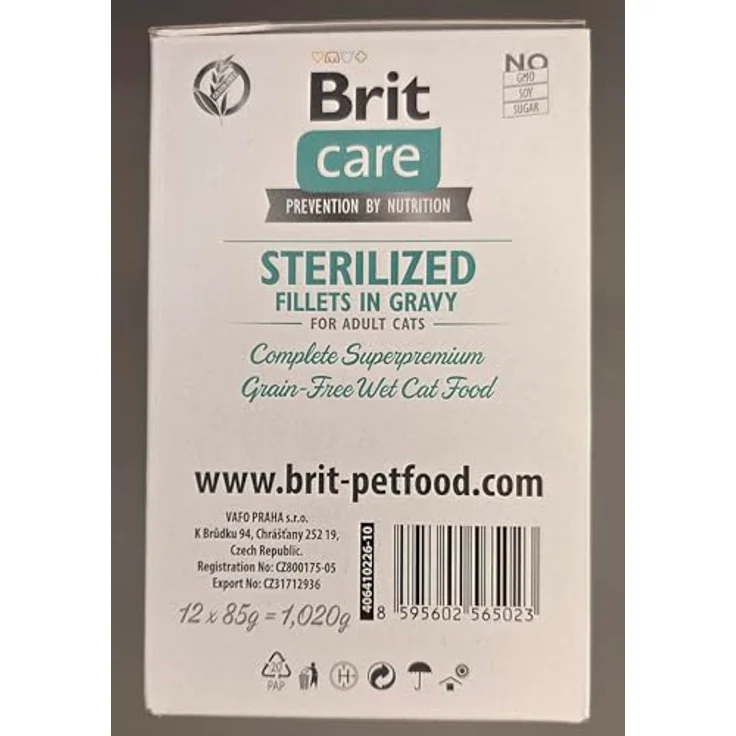 Brit Care Cat Box Fillets in Gravy, Katzen-Nassfutter für sterilisierte Katzen, 12x85g – Bild 5