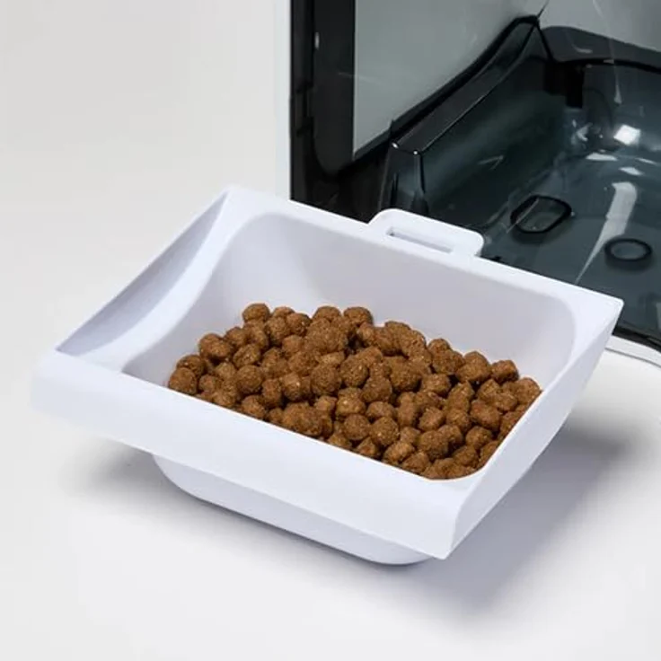 Closer Pets MiBowl CP500, Automatischer selektiver Mikrochip-Futterspender für kleine bis mittelgroße Katzen und Hunde, geschlossener Napf, BPA- und BHT-frei, Weiß – Bild 5