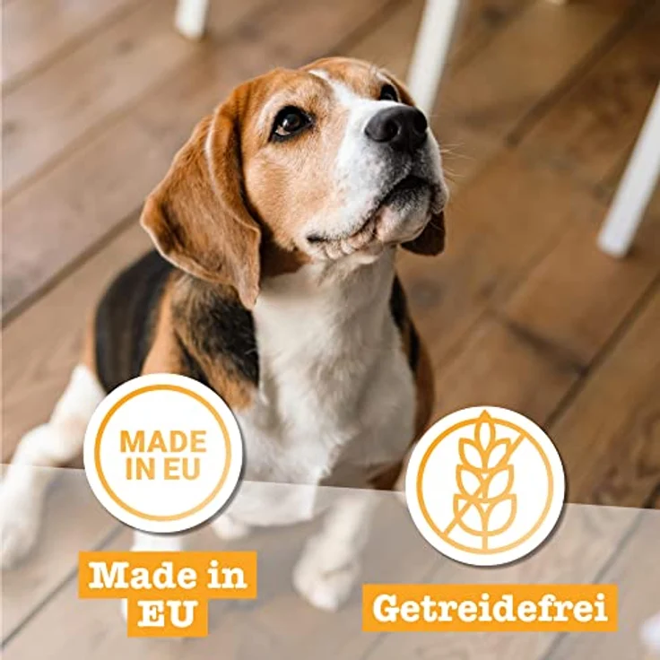 Chewies Lucky Bits Rind & Huhn Junior, getreidefreies Hundeleckerli für Welpen mit viel Protein und Superfoods, Soft & ohne Zucker, 80 g – Bild 5