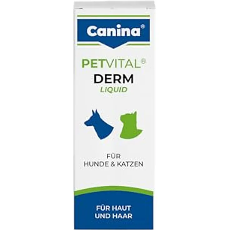 Canina Petvital Derm-Liquid, 25ml zur Aktivierung des Fellstoffwechsels mit Nachtkerzenöl, gelb