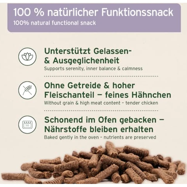 AniForte Relax-Snack 300g, natürliche Hundefutter Ergänzung für Entspannung mit 89% Hähnchenfleisch und Kräutermischung – Bild 3