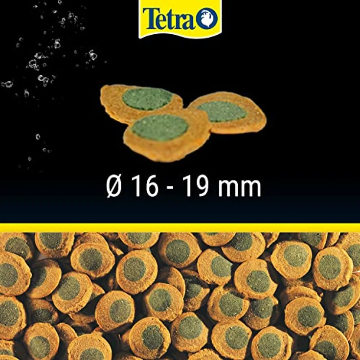 Tetra Pleco Algae Wafers, 100% pflanzliches Premiumfutter für algenweidende Bodenfische, 250 ml Dose – Bild 3