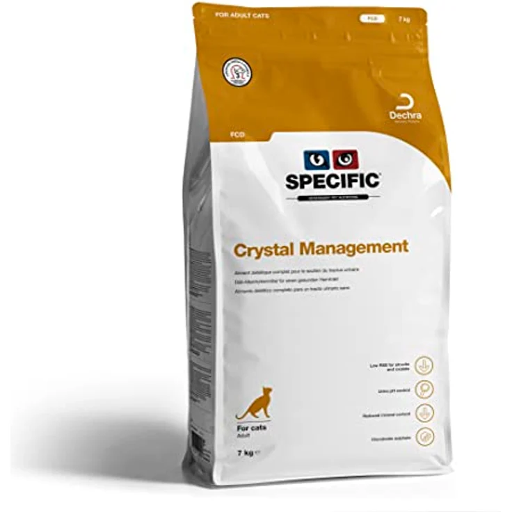 SPECIFIC® Crystal Management (FCD) 7kg, Trockenfutter für Katzen zur Reduzierung von Struvitsteinen, mit Omega-3 und geringerem Salzgehalt, für Erwachsene Tiere – Bild 1