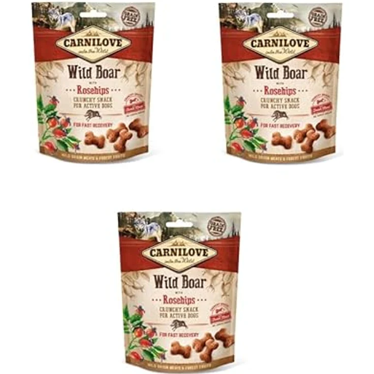 Carnilove Dog - Crunchy Snack - Knuspriger Hundesnack mit Wildschwein und Hagebutten, 200g – Bild 1