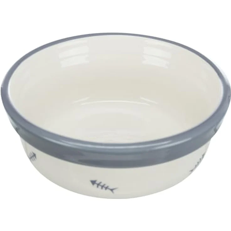 Trixie Keramikschale mit Pfotenabdrücken für Hunde, 1,4 Liter/20 cm, (braun oder taupe) – Bild 4