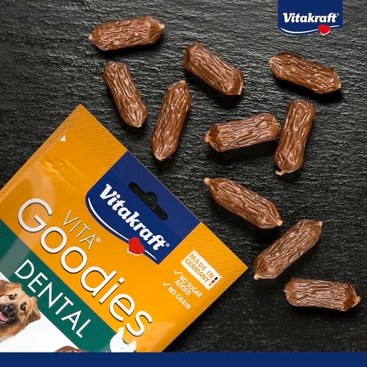 Vitakraft Vita Goodies Dental, Hundesnack mit Braunalgen für Zahnpflege, 60g – Bild 3