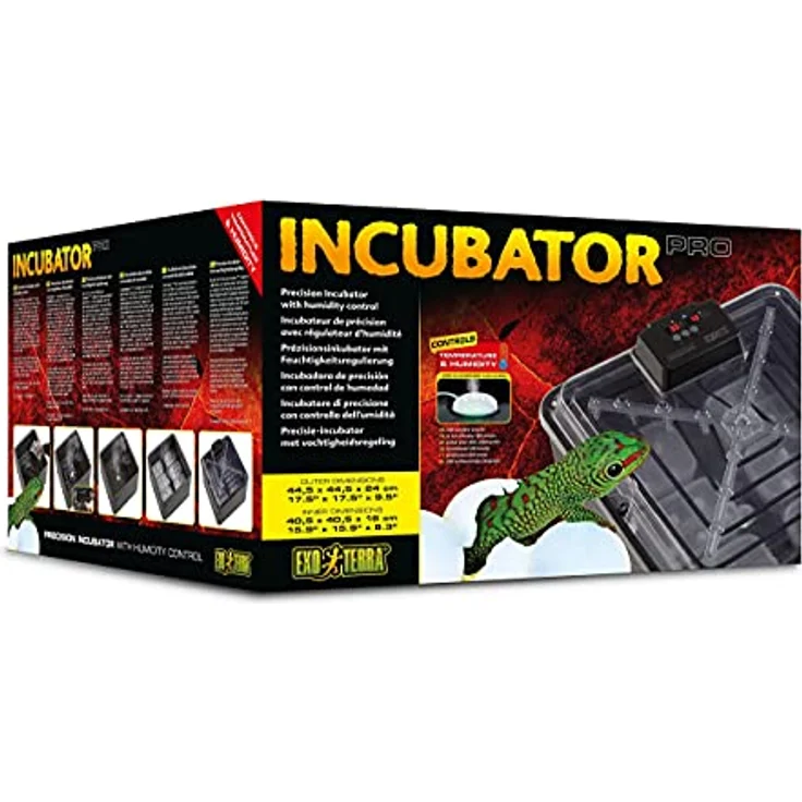 Exo Terra Inkubator Pro, Präzisionsinkubator für Reptilieneier mit LCD-Display und Feuchtigkeitsregulierung – Bild 1