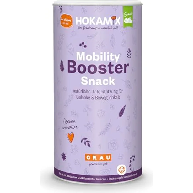 GRAU Hokamix Mobility Snack, Ergänzungsfuttermittel für Hunde mit Grünlippmuschel und Teufelskralle, 1 x 800g