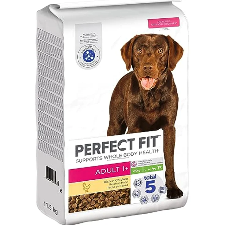 Perfect Fit Adult 1+ Trockenfutter für mittelgroße und große Hunde (>10 kg), 11,5kg, reich an Huhn, mit verbesserter Kotqualität – Bild 1