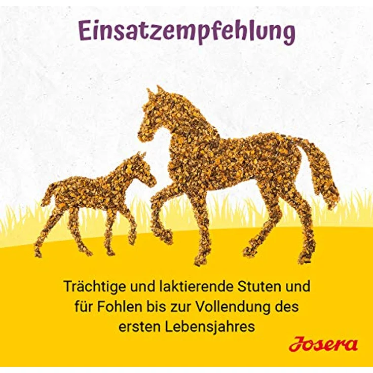 Josera Fohlen & Stute, Premium Pferdefutter mit gehaltvoller Stutenmilch, Zuchtmüsli für optimale Fohlenentwicklung, 20 kg – Bild 2