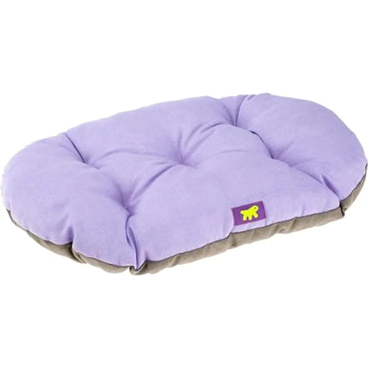 Ferplast Hundebett Relax, doppelseitiges Hundekissen mit weicher Polsterung, waschbar bei 30°, 85 x 55 cm, lila – Bild 1
